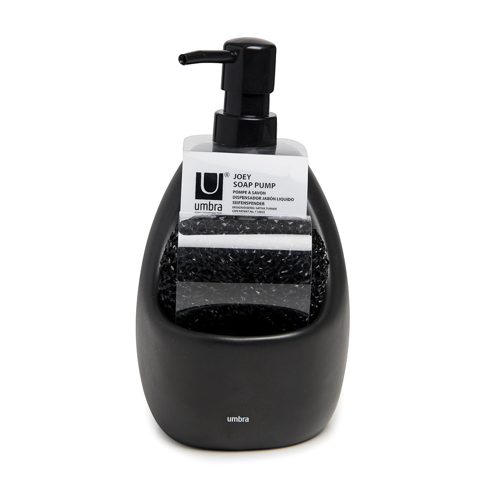 UMBRA Joey Soap Dispenser, 590 ml, Black