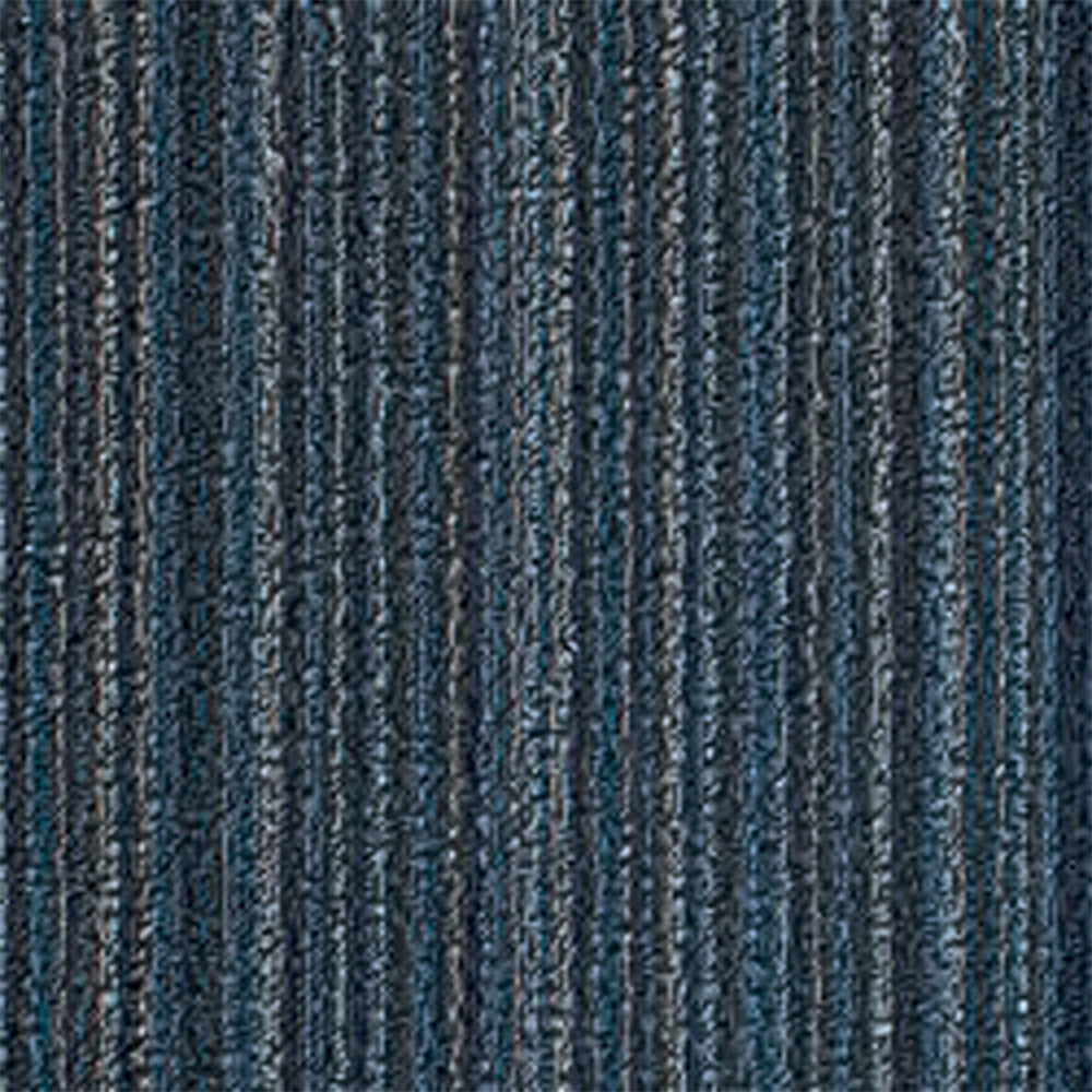 CHILEWICH TerraStrand¬Æ Microban¬Æ Tikar Pintu Jalur Kurus 46 x 71 sm, Biru