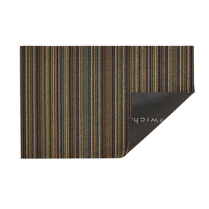 CHILEWICH TerraStrand¬Æ Microban¬Æ Tikar Pintu Jalur Kurus, 46 x 71 sm, Pelbagai Warna Cerah