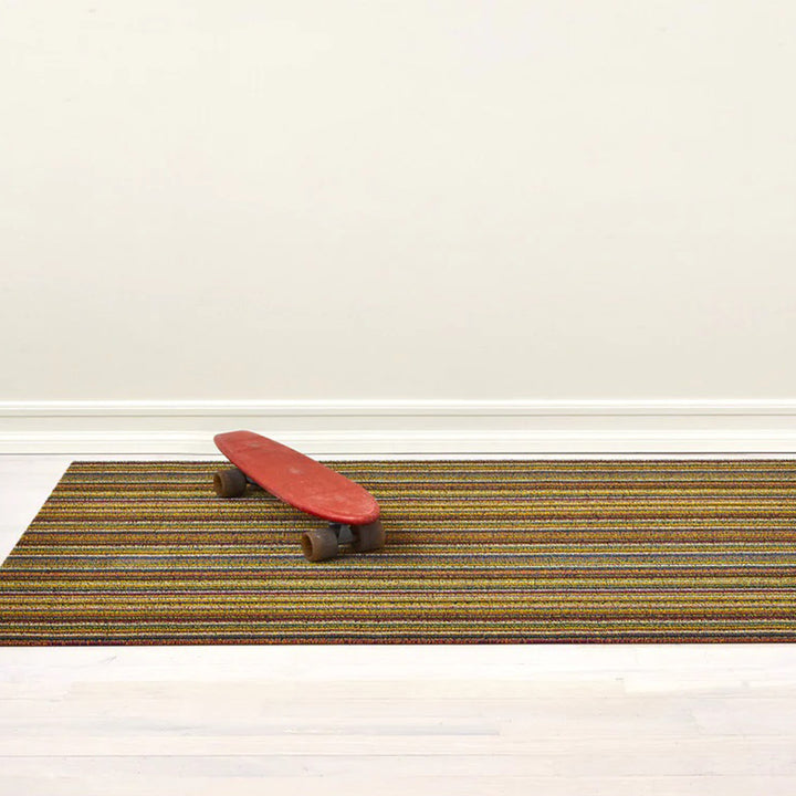 CHILEWICH TerraStrand¬Æ Microban¬Æ Tikar Pintu Jalur Kurus, 46 x 71 sm, Pelbagai Warna Cerah