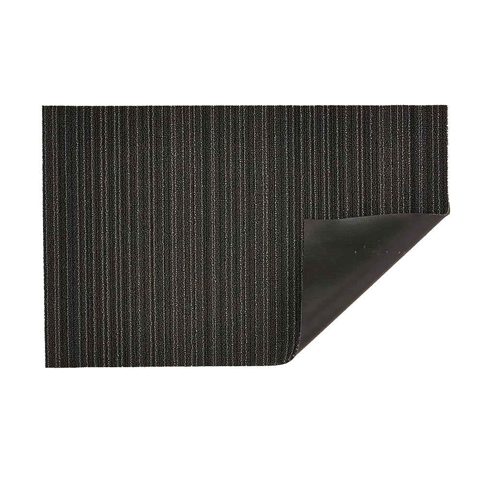 CHILEWICH TerraStrand¬Æ Microban¬Æ Tikar Pintu Jalur Kurus 46 x 71 sm, Keluli