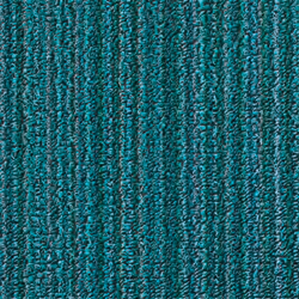 CHILEWICH TerraStrand¬Æ Microban¬Æ Tikar Pintu Jalur Kurus, 46 x 71 sm, Turquoise