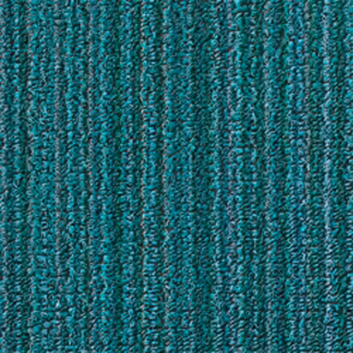 CHILEWICH TerraStrand¬Æ Microban¬Æ Tikar Pintu Jalur Kurus, 46 x 71 sm, Turquoise