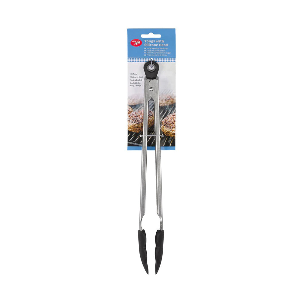 TALA Stainless Steel Tongs With Silicone Head 30.5cm