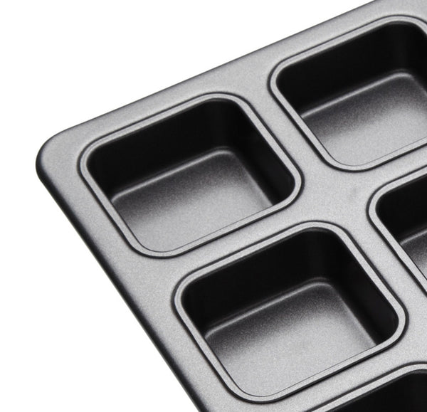 MASTERCLASS Non-Stick 12 Holes Sq Brownie Pan (34X26Cm)